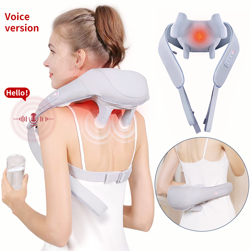 6D Deep Tissue Neck & Shoulder Massager with Heat – Hands-Free, Cordless | MASGRE U20
