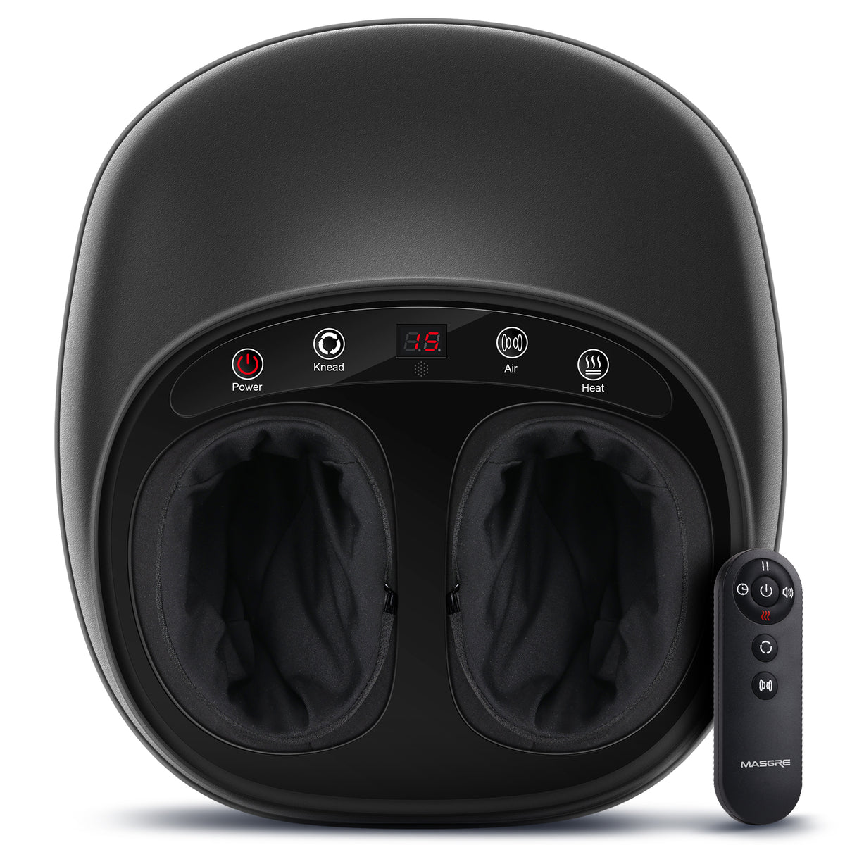 MASGRE F8 Foot Massager with Heat | FSA/HSA Eligible Deep Kneading, Air Compression & Shiatsu Therapy for Pain Relief