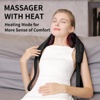 6D Deep Tissue Neck & Shoulder Massager with Heat – Hands-Free, Cordless | MASGRE U22