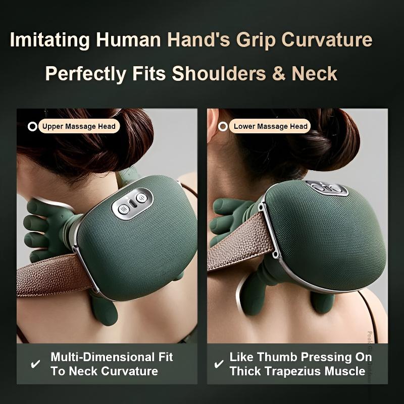 Neck Massager, Neck and Shoulder Pro,N7 Master Hand Shoulder and Neck Massager Cervical Massager,Electric Masajeador en Forma de Mano, Real Hand Massagers for Muscles, Like Fingers
