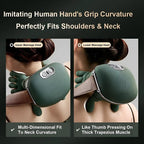 Neck Massager, Neck and Shoulder Pro,N7 Master Hand Shoulder and Neck Massager Cervical Massager,Electric Masajeador en Forma de Mano, Real Hand Massagers for Muscles, Like Fingers