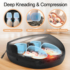 MASAGE  Foot Massager with Heat, FSA Eligible Deep Kneading Therapy Air Compression, HSA Feet Massage Improve Blood Circulation Foot Wellness Soothing Pain Relief, Relax for Home Office Use